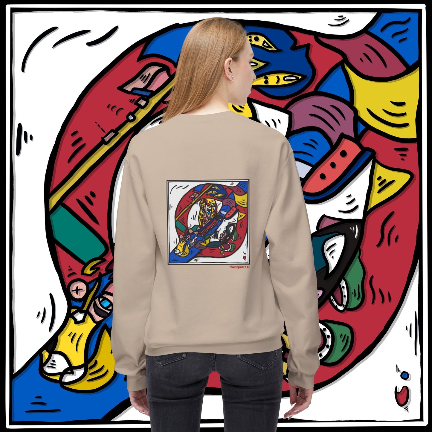 ‘tubin’ - unisex softstyle fleece crewneck sweatshirt