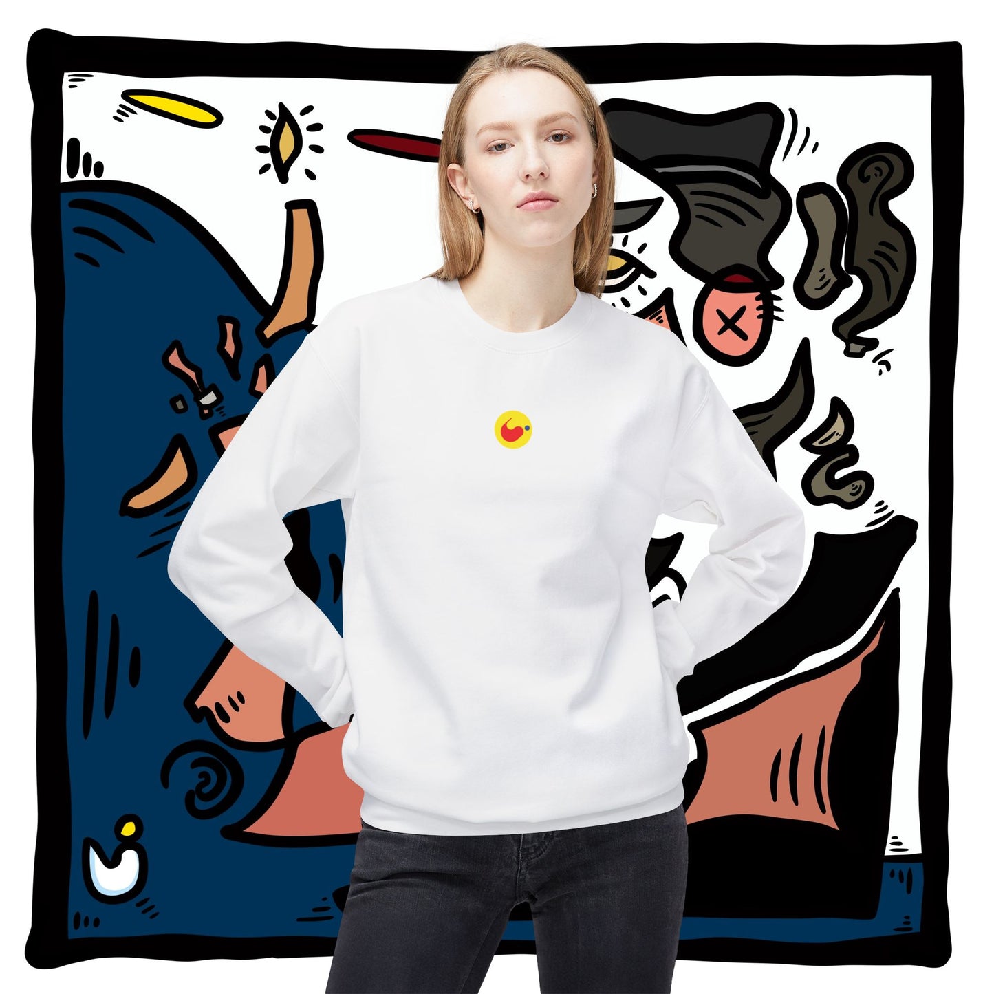 ‘ogmuse’  - unisex softstyle fleece crewneck sweatshirt