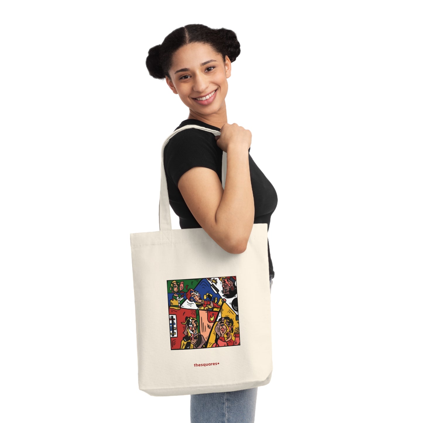 ‘saatchi’ - woven tote bag