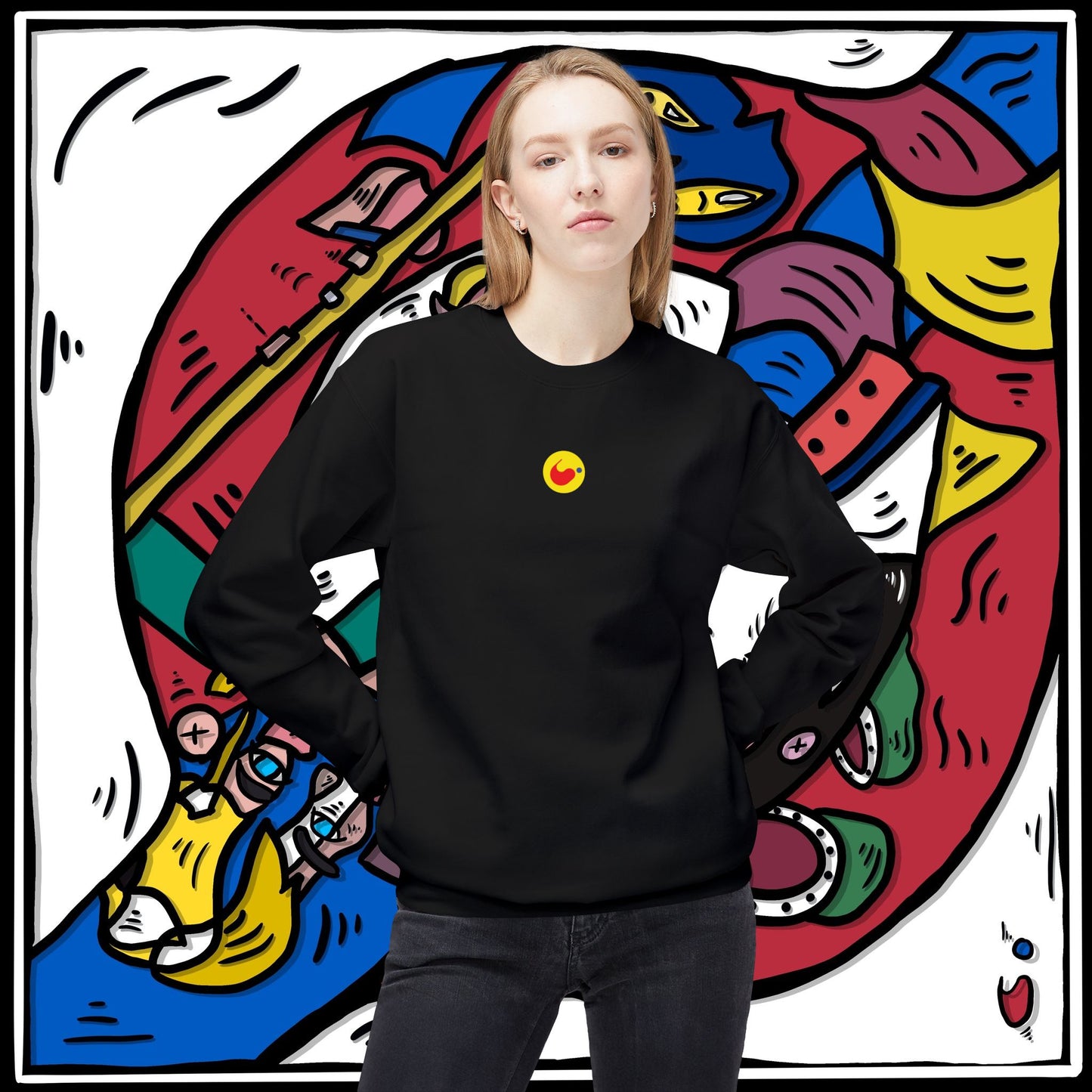 ‘tubin’  - unisex softstyle fleece crewneck sweatshirt