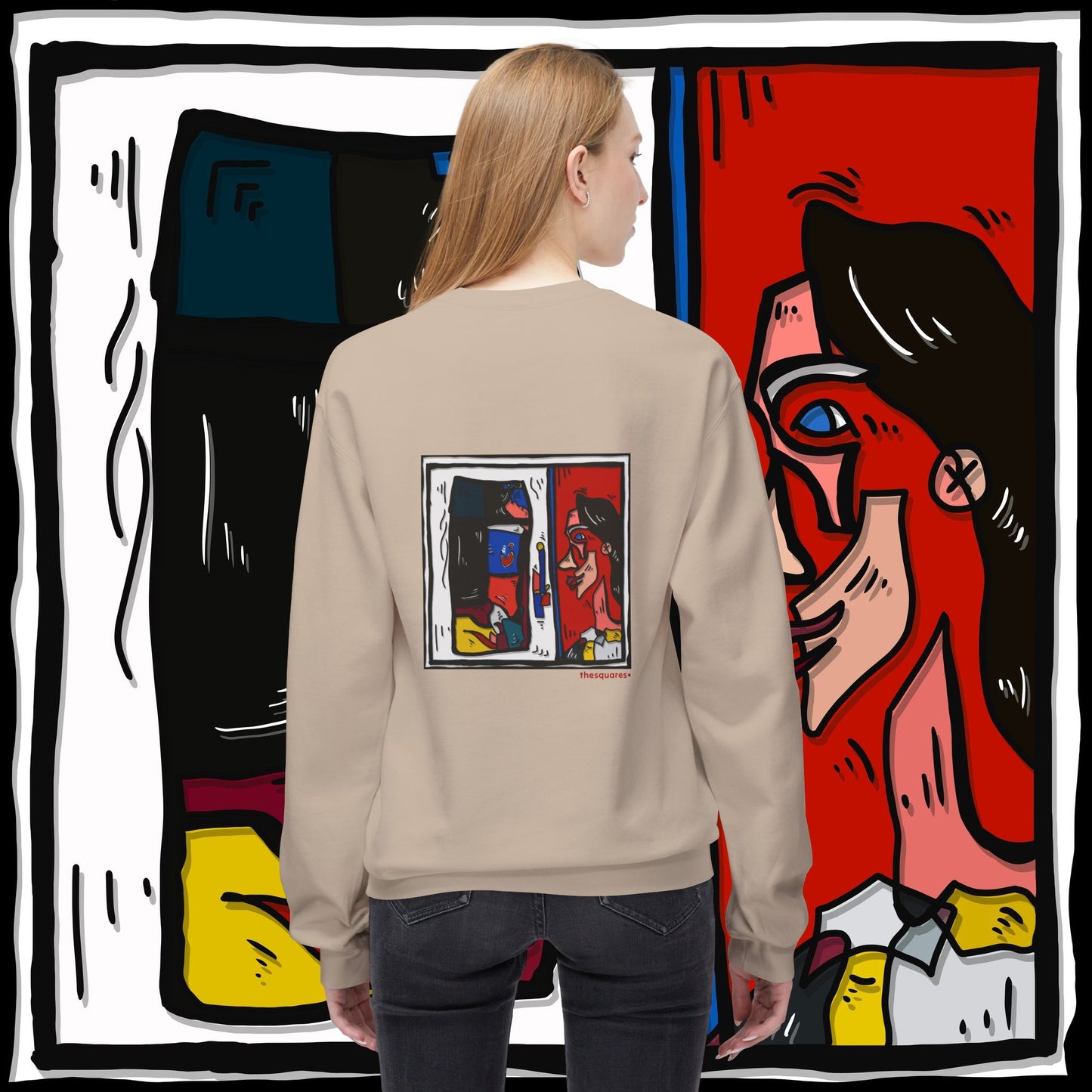 ‘doublepeakin’ - unisex softstyle fleece crewneck sweatshirt