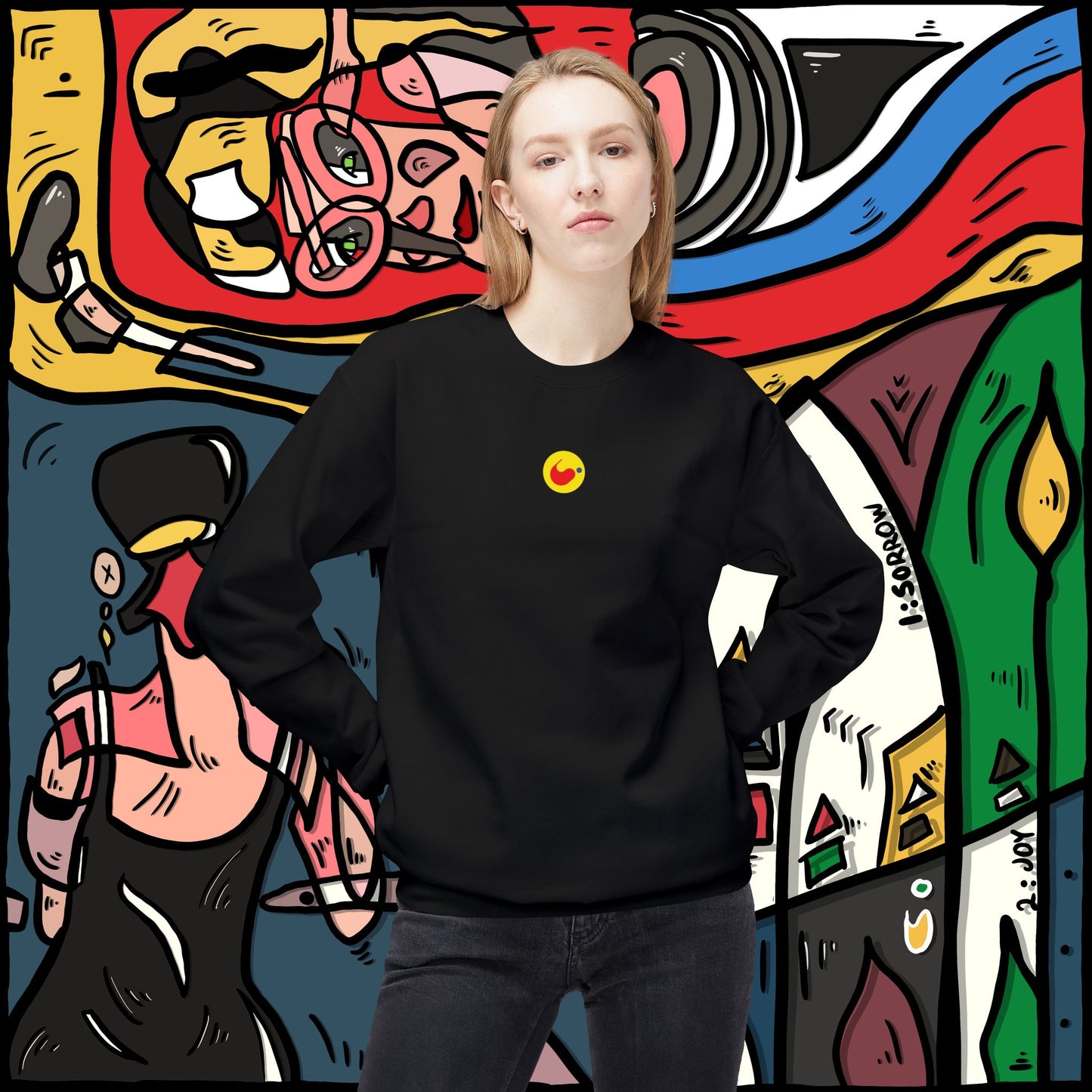 ‘14sorrow24joy’  - unisex softstyle fleece crewneck sweatshirt