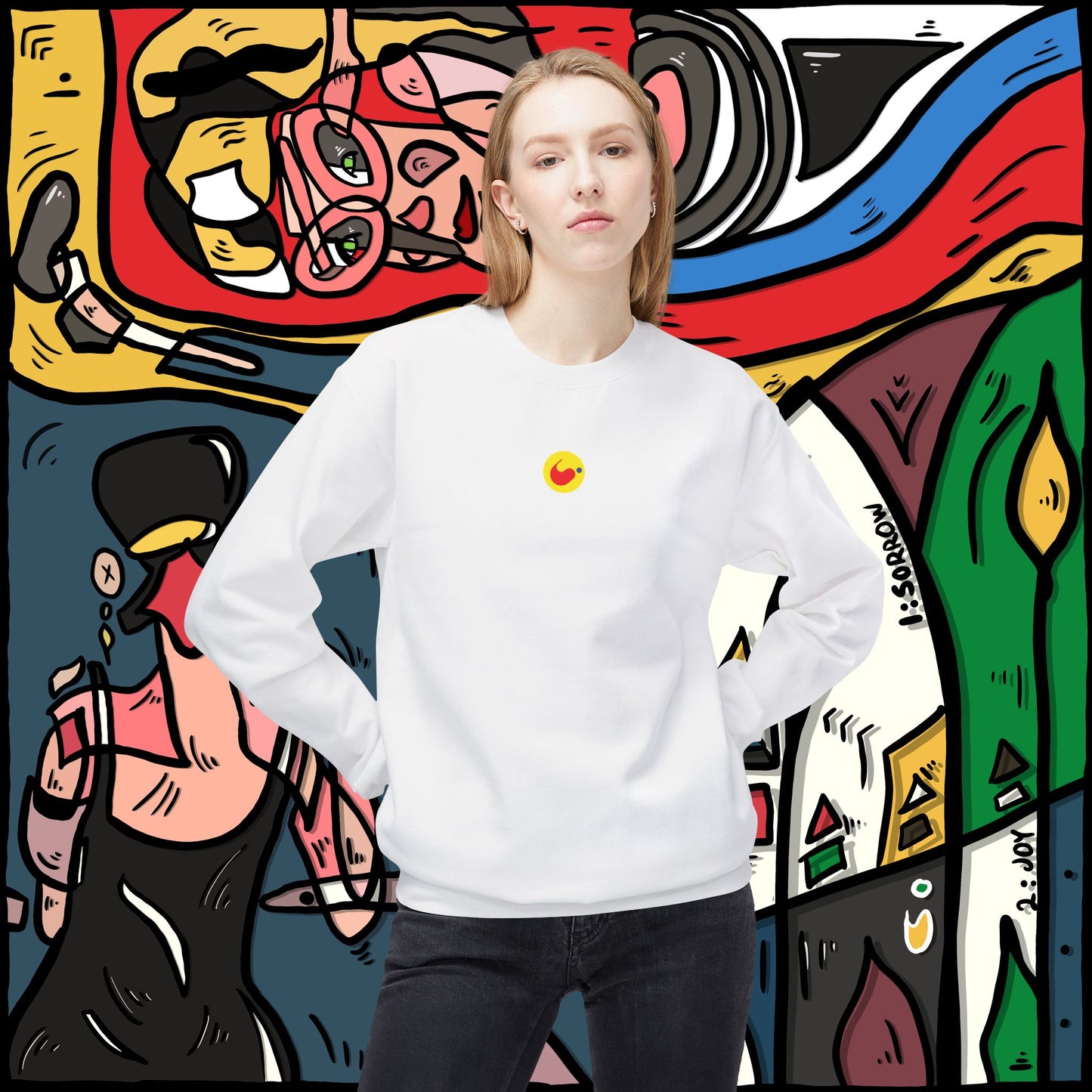 ‘14sorrow24joy’  - unisex softstyle fleece crewneck sweatshirt