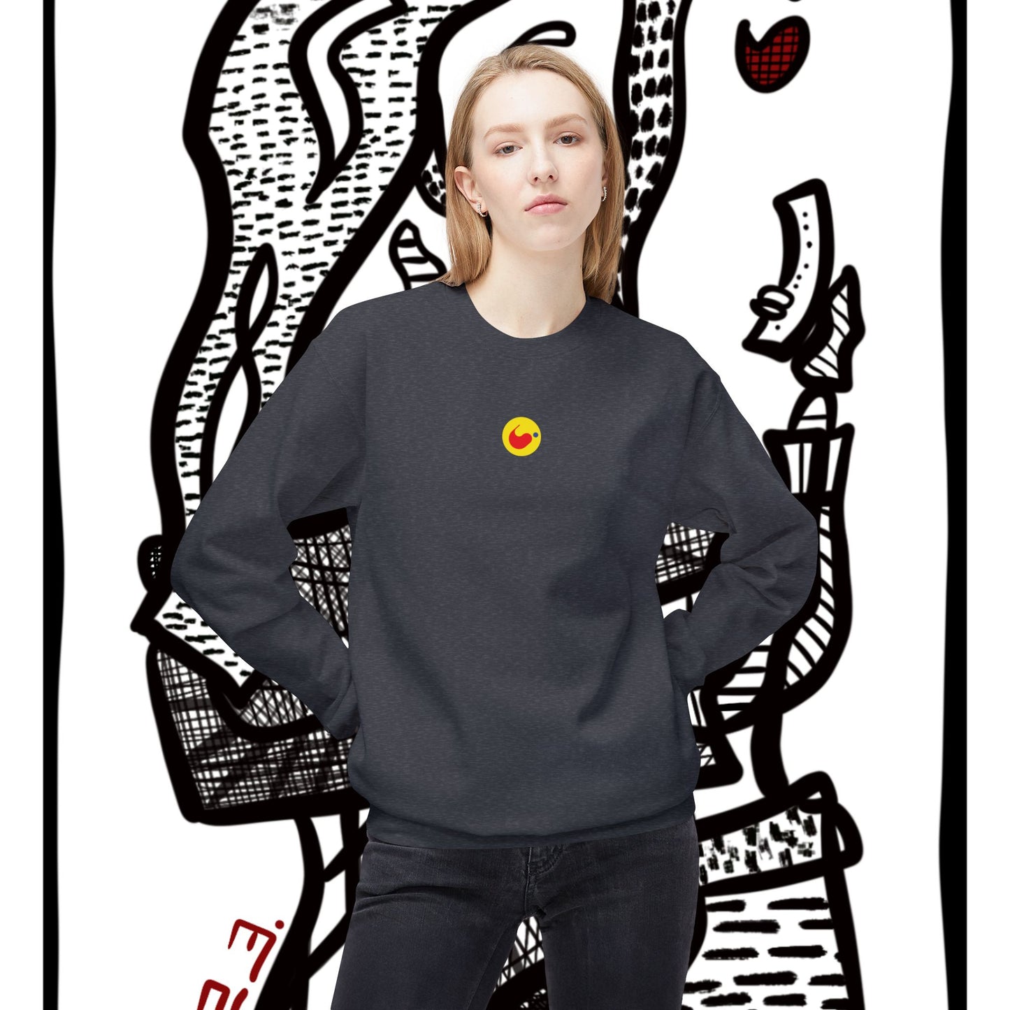 ‘burownmuse’  - unisex softstyle fleece crewneck sweatshirt