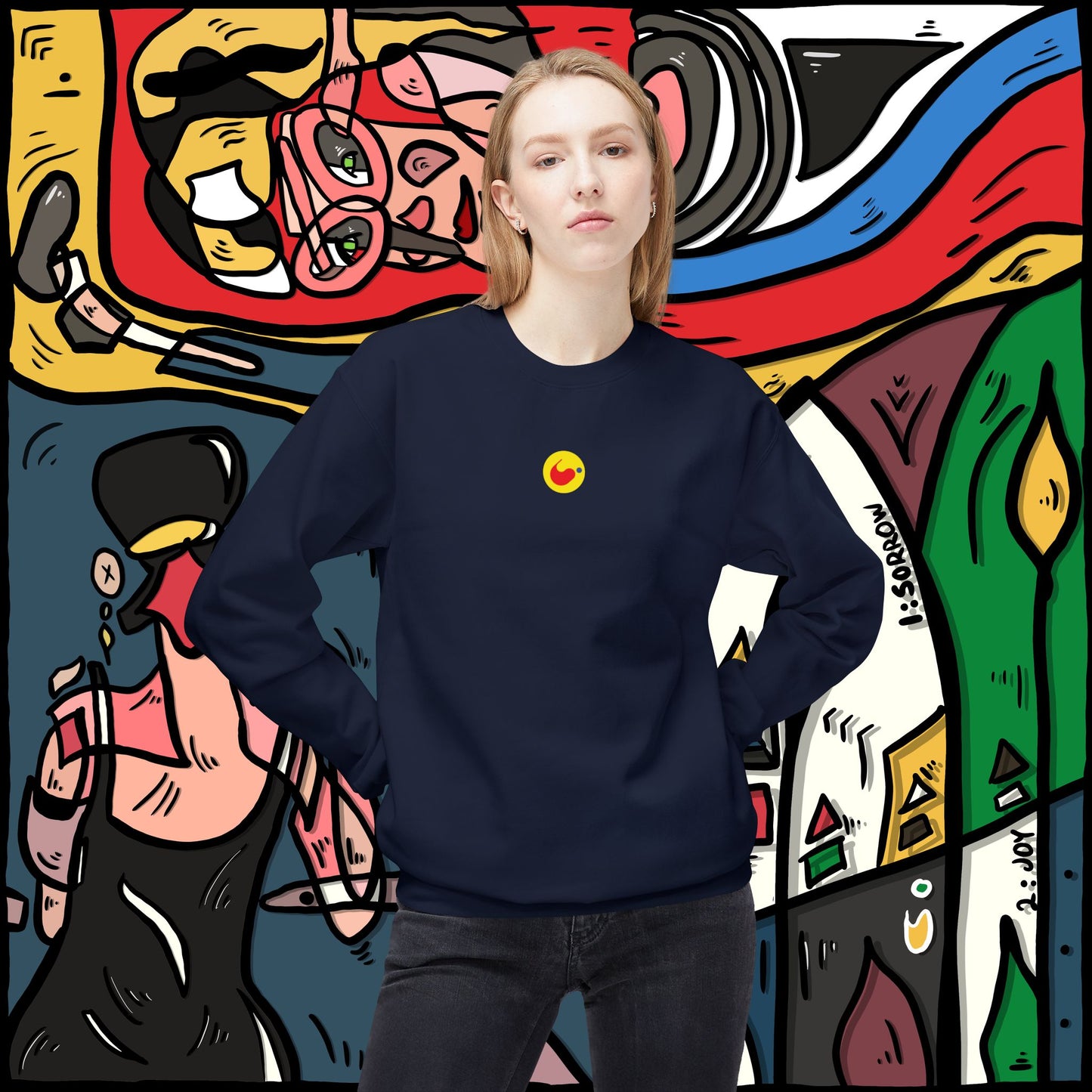 ‘14sorrow24joy’  - unisex softstyle fleece crewneck sweatshirt