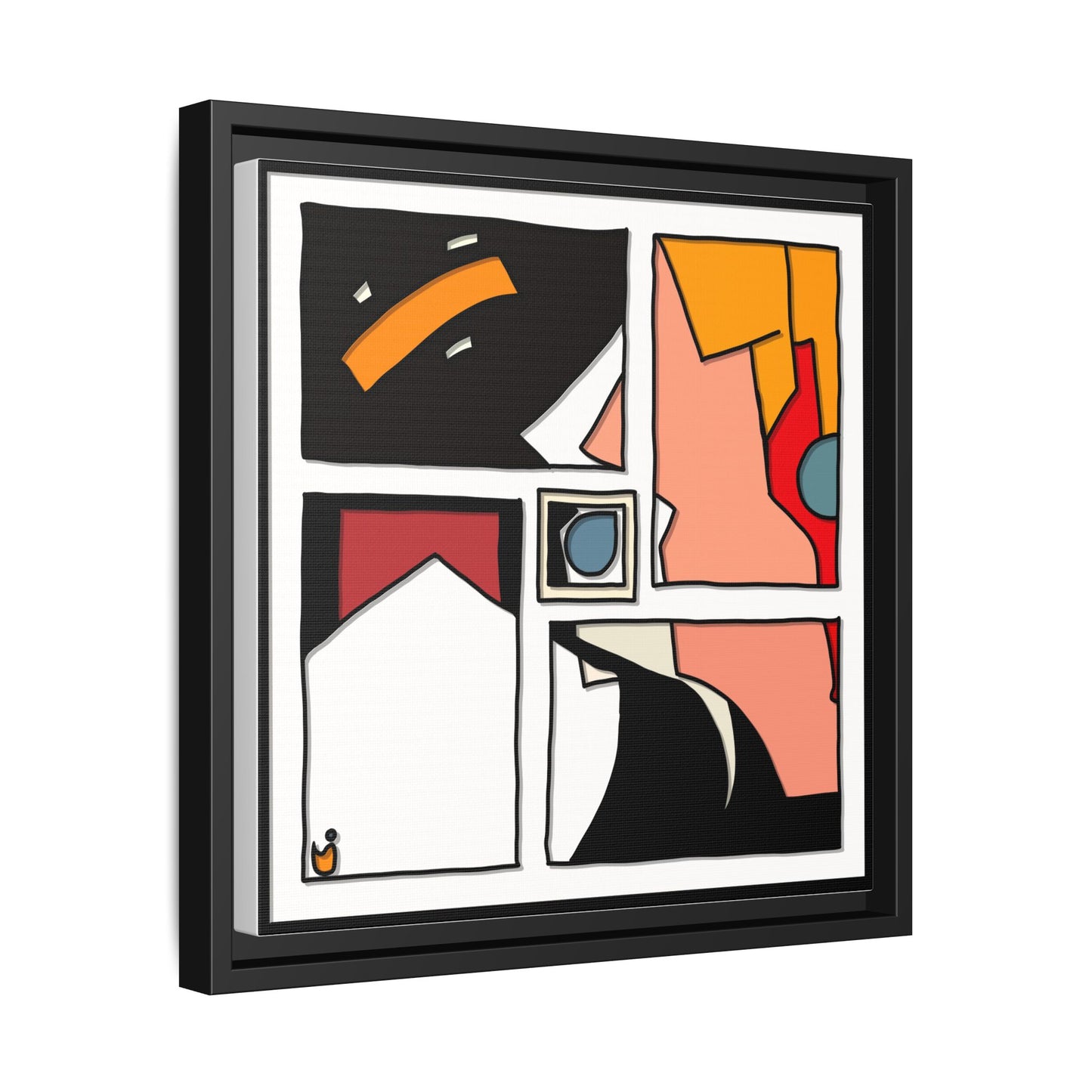 ‘lockedin’ - framed canvas print