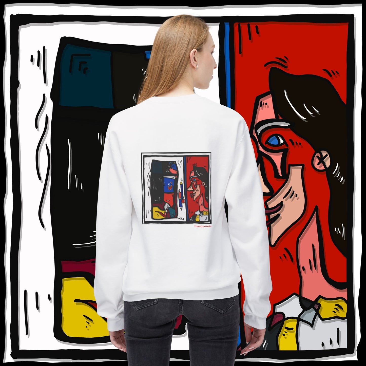 ‘doublepeakin’ - unisex softstyle fleece crewneck sweatshirt