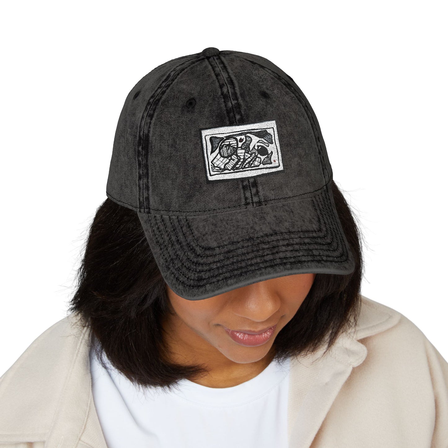 ‘projectin’ embroidered cap