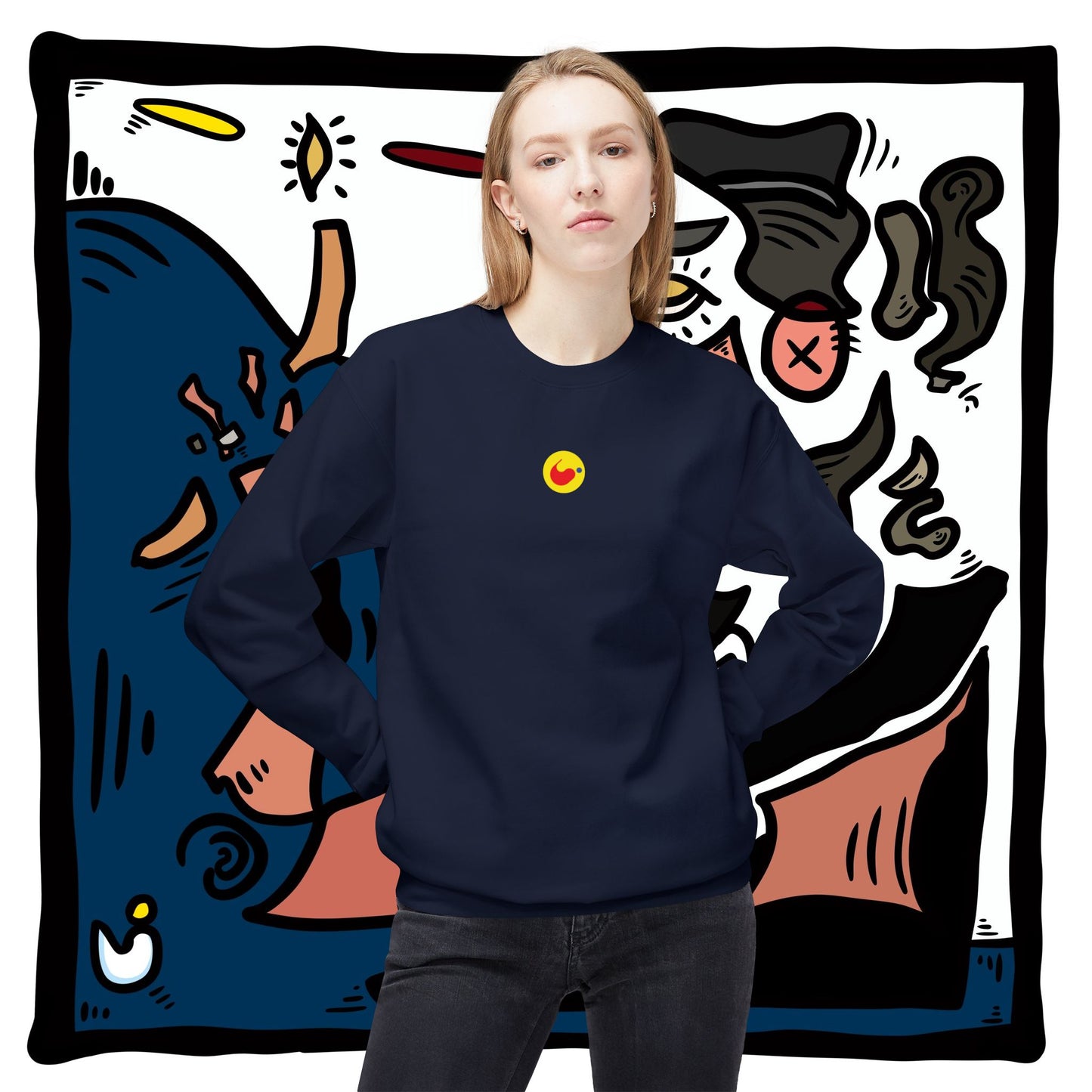 ‘ogmuse’  - unisex softstyle fleece crewneck sweatshirt