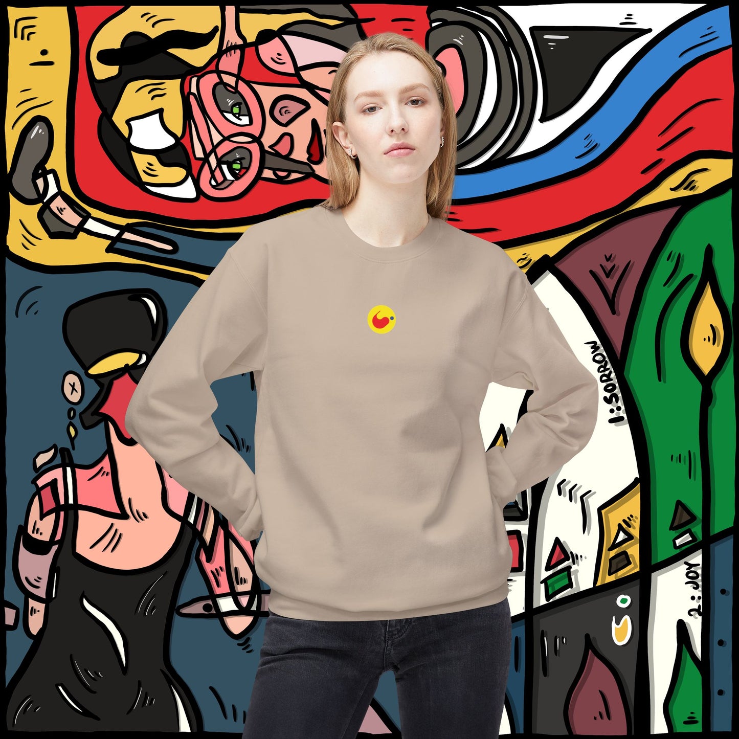 ‘14sorrow24joy’  - unisex softstyle fleece crewneck sweatshirt