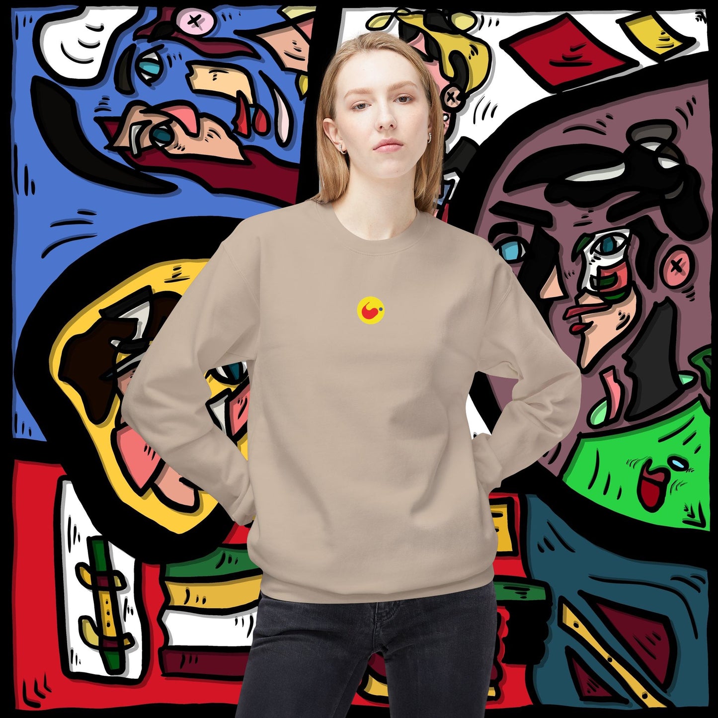 ‘shegreennow’  - unisex softstyle fleece crewneck sweatshirt