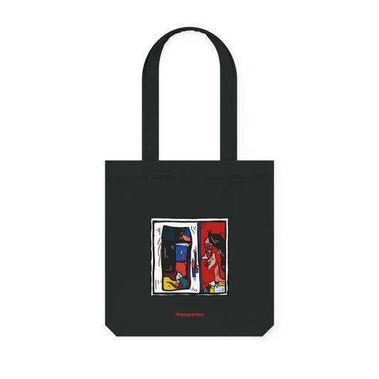 ‘doublepeakin’ - woven tote bag